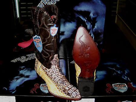 Wild West Natural Genuine Crocodile ~ World Best Alligator ~ Gator Skin Western Cowboy Dress Cowboy Boot Cheap Priced For Sale Online(D)