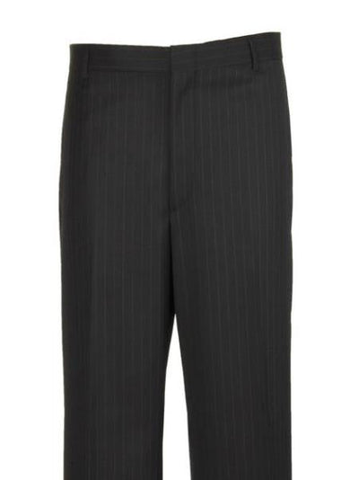 Men's Navy Legacy Fit Flat Front Dress Pants unhemmed unfinished bottom