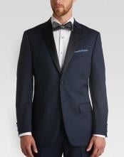 Navy blue ~ Midnight Slim Fit Tuxedo + Tuxedo Shirt & Bow tie