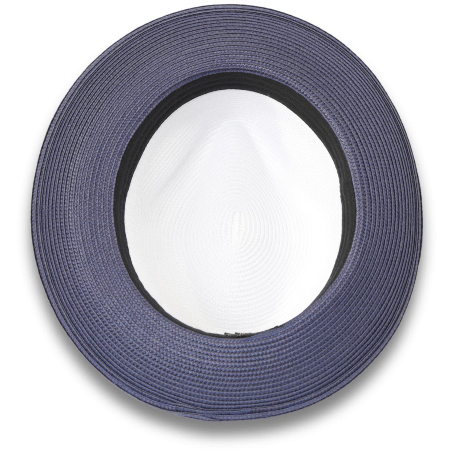 Tapa Two-Tone Navy and White Fedora – Men’s Crushable Straw Dress Hat