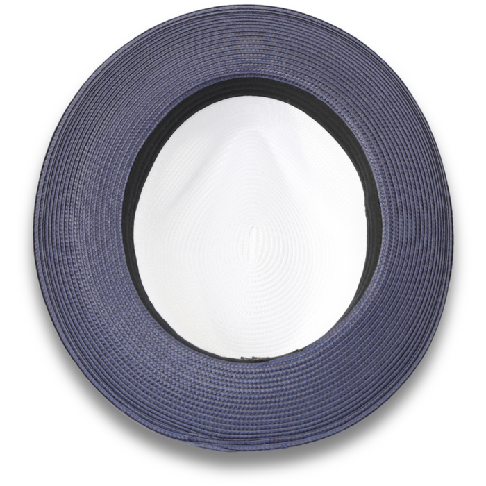 Tapa Crushable Straw Hat Fedora Two-Tone by Ferrecci USA