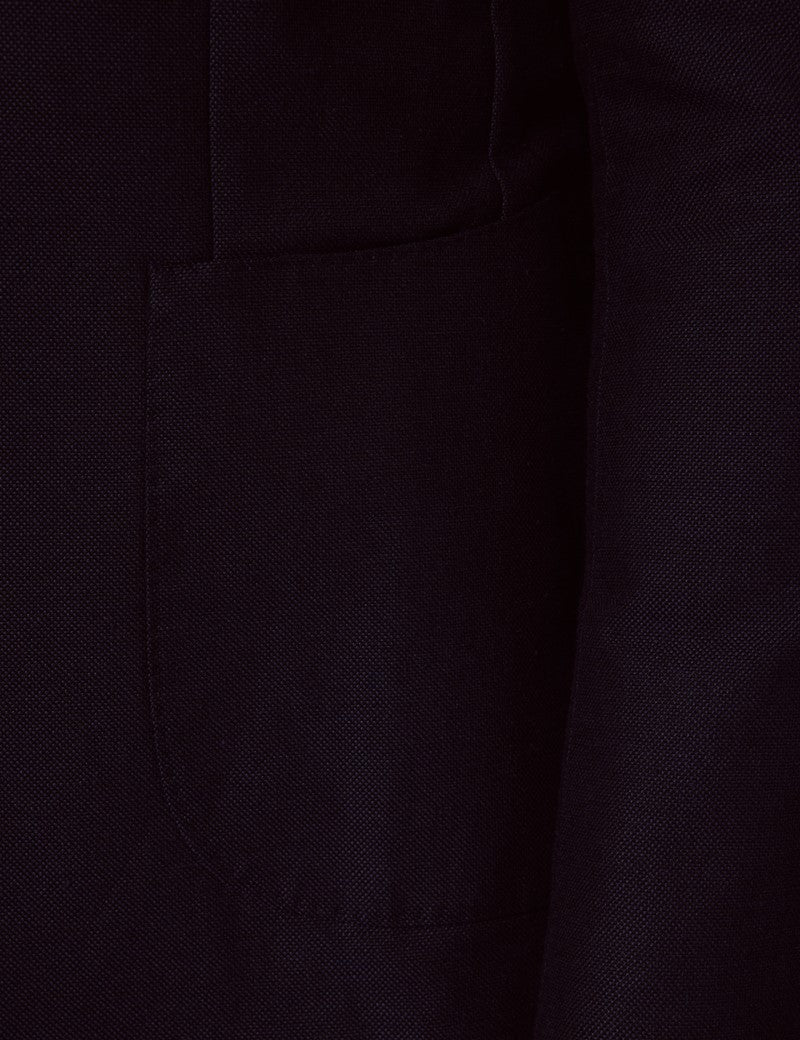 Navy Slim Linen Suit for Beach Weddings