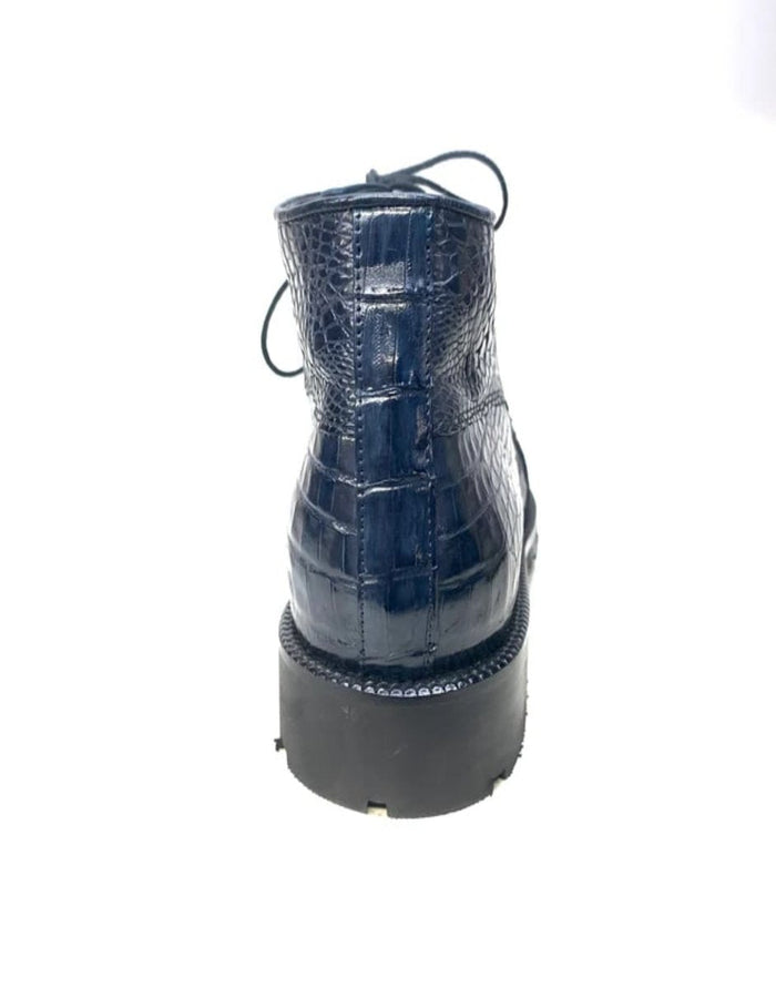Los Altos Hornback Crocodile Ankle Boots