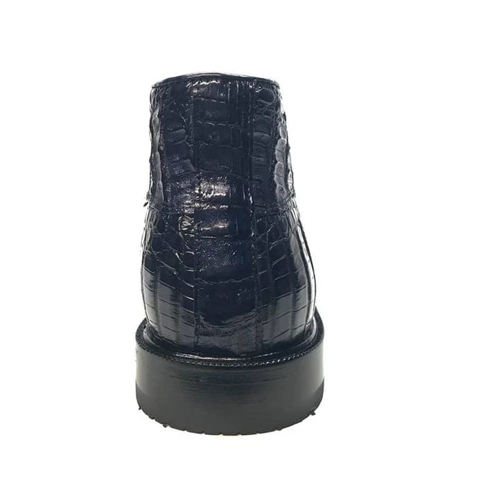 Los Altos Crocodile Lace-Up Dress Ankle Boots