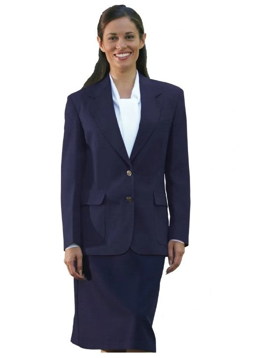 Women's Navy Blue Blazer Jacket by Neil Allyn