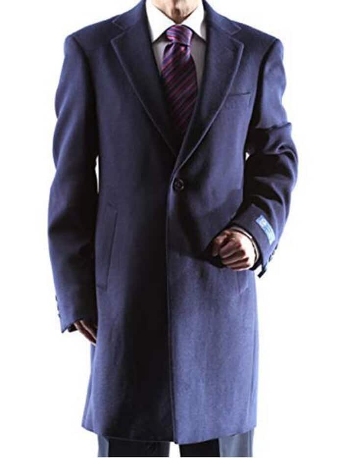Caravelli Navy 3/4 Length Men's Car Coat