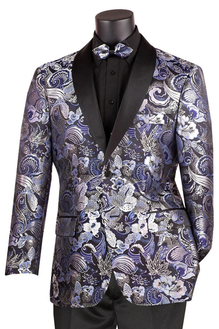 Navy Tuxedo Jacket
