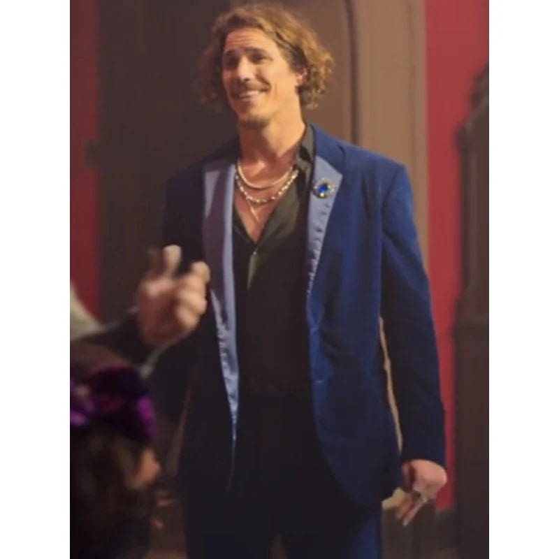 A Vampire in the Family 2026 Blue Velvet Suit