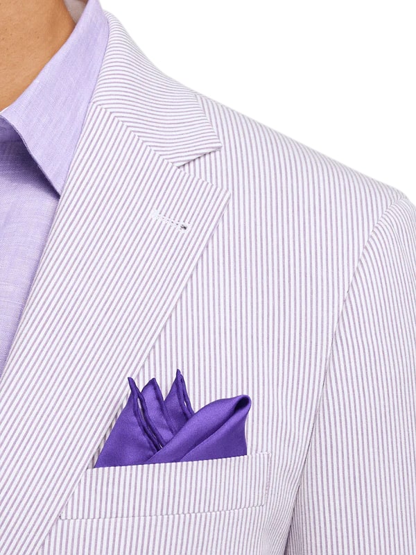 Lavender Seersucker Cotton Suit by Alligator Warehouse