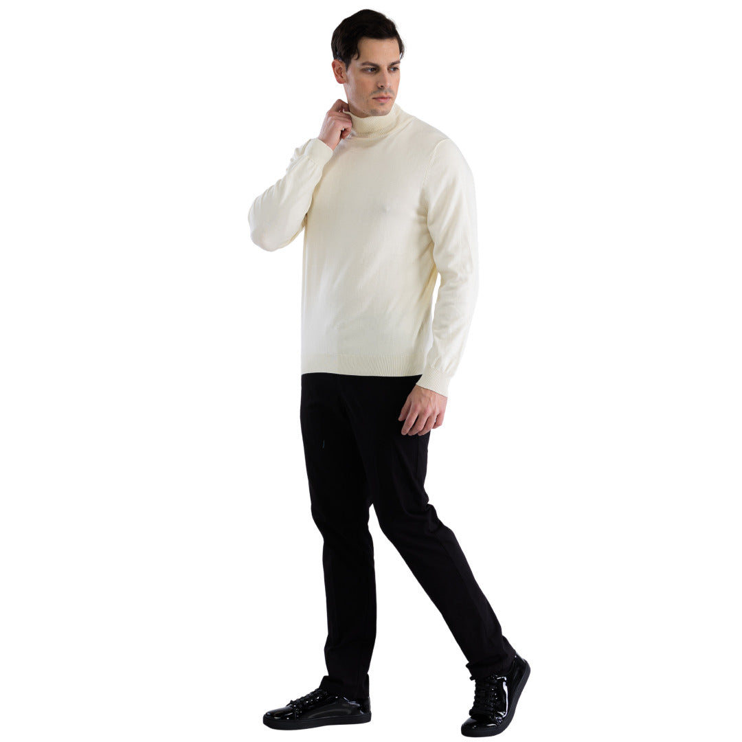 Off-White Turtleneck Pullover for Men