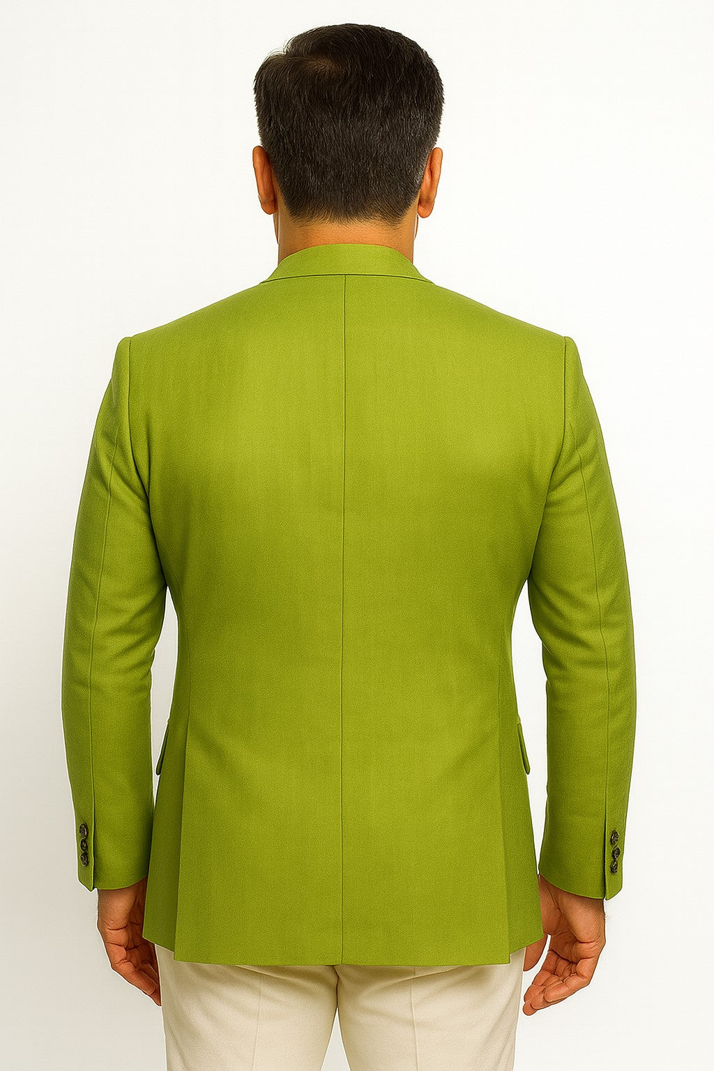 Cotton Blazer - Mens Summer Sport Coat - Light Green Lime Color Green / 36 Short
