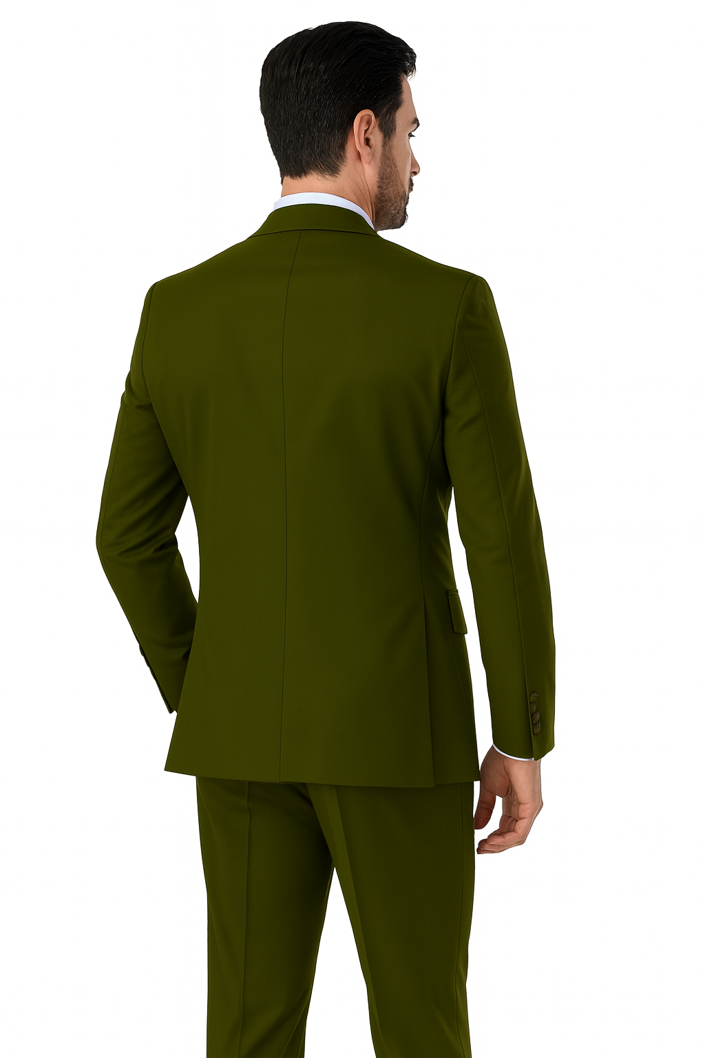 Milano Moda 3-Button Navy Suit for Men