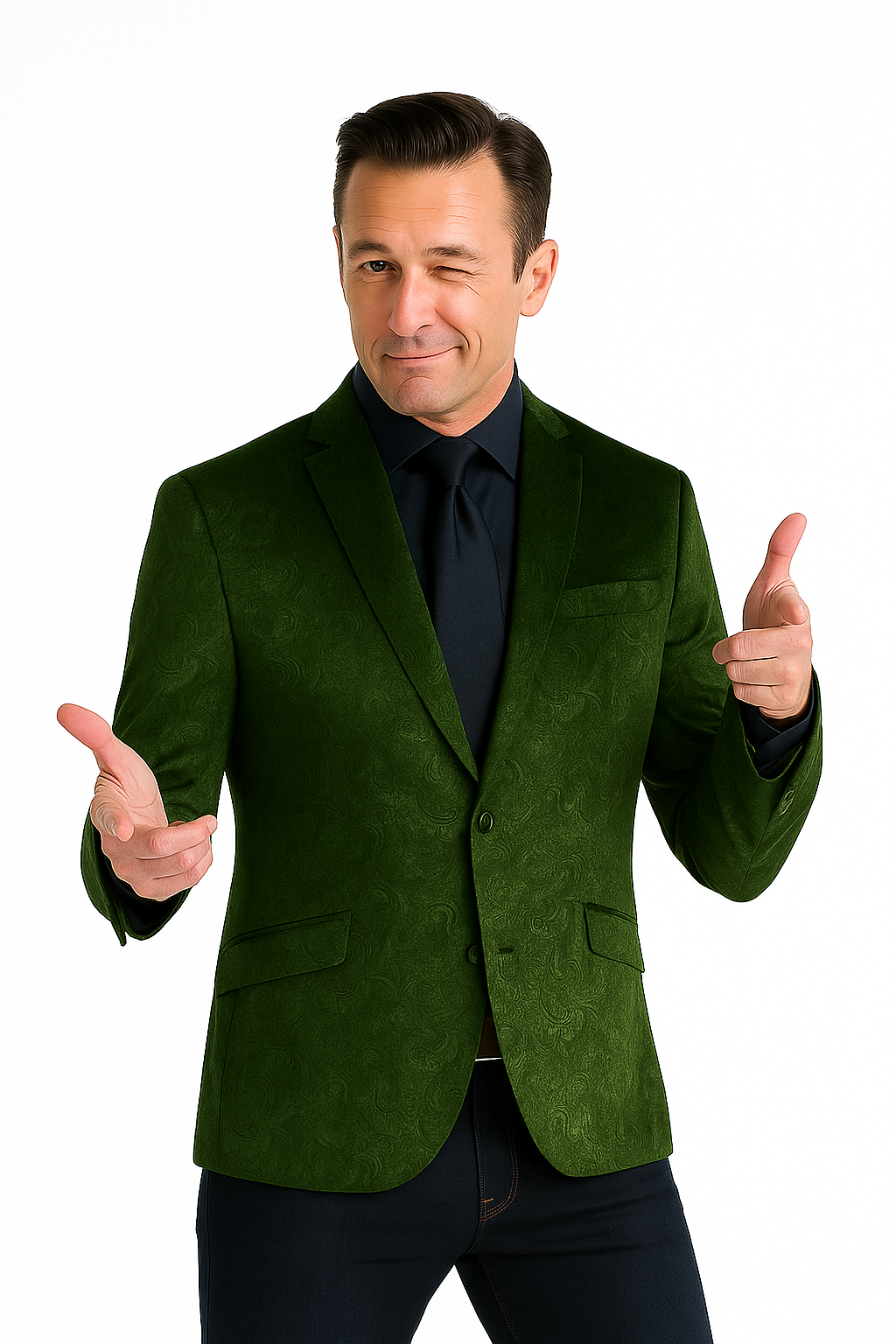 green velvet dress coat [Plus Size] 2PCS Green 1940s Velvet Sweetheart Mesh Dress & Coat main image 1