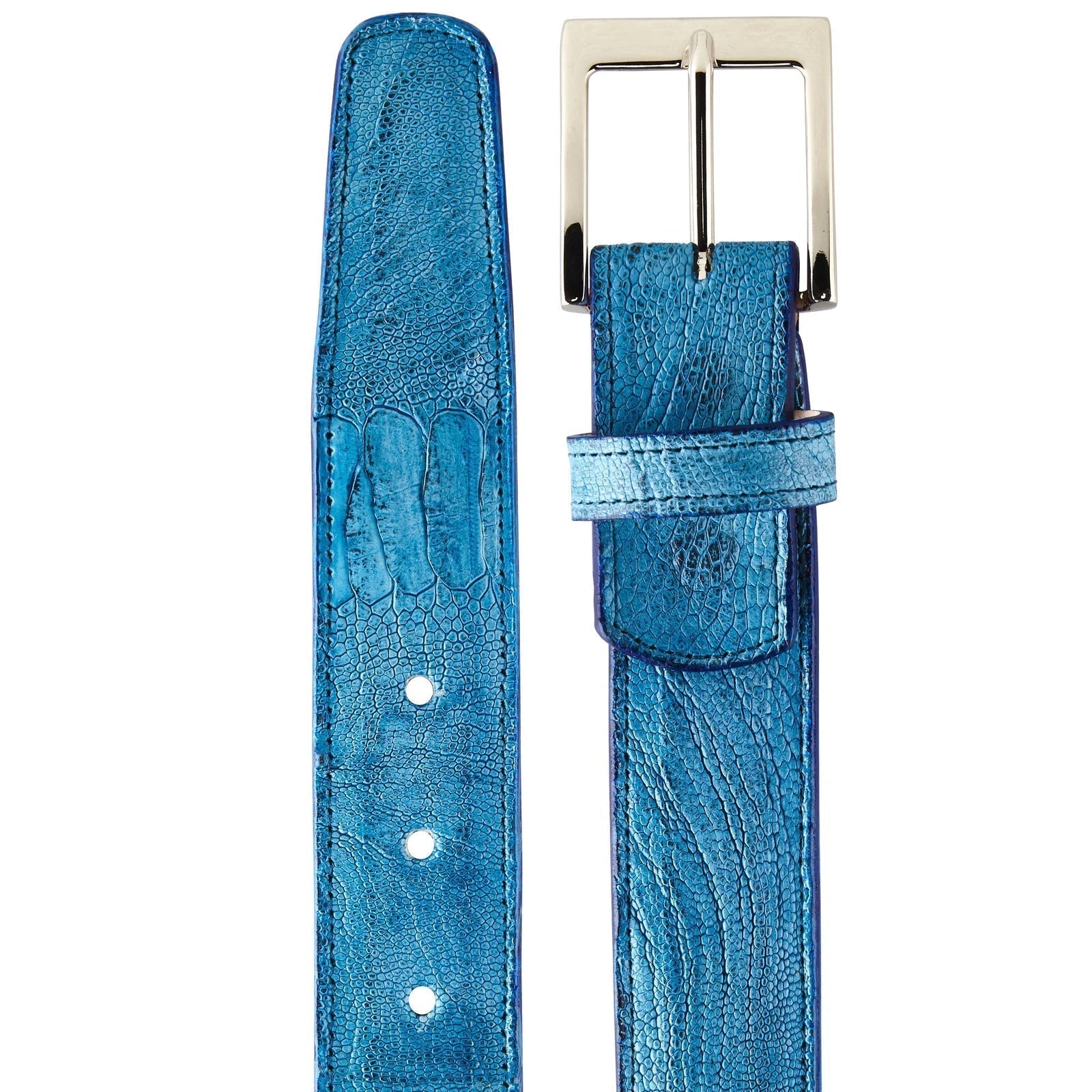 Genuine Ostrich Leg Dress Belt by Belvedere