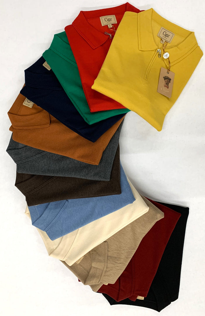 Cigar Couture 1/4 Zip Polo Sweater