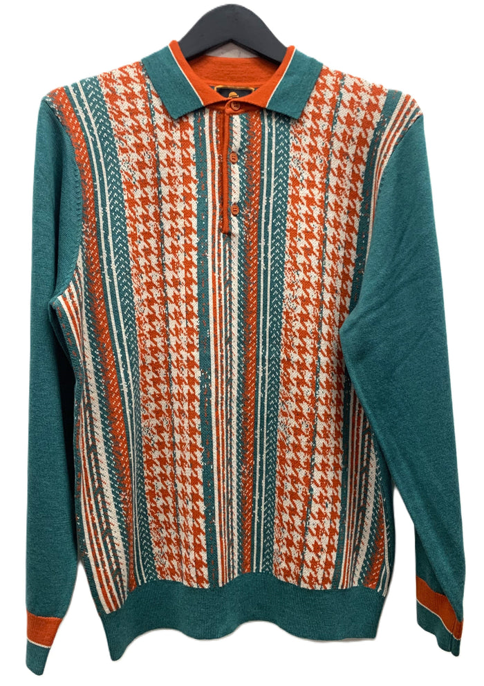 Cigar Couture 3 Button Pullover Polo Sweater