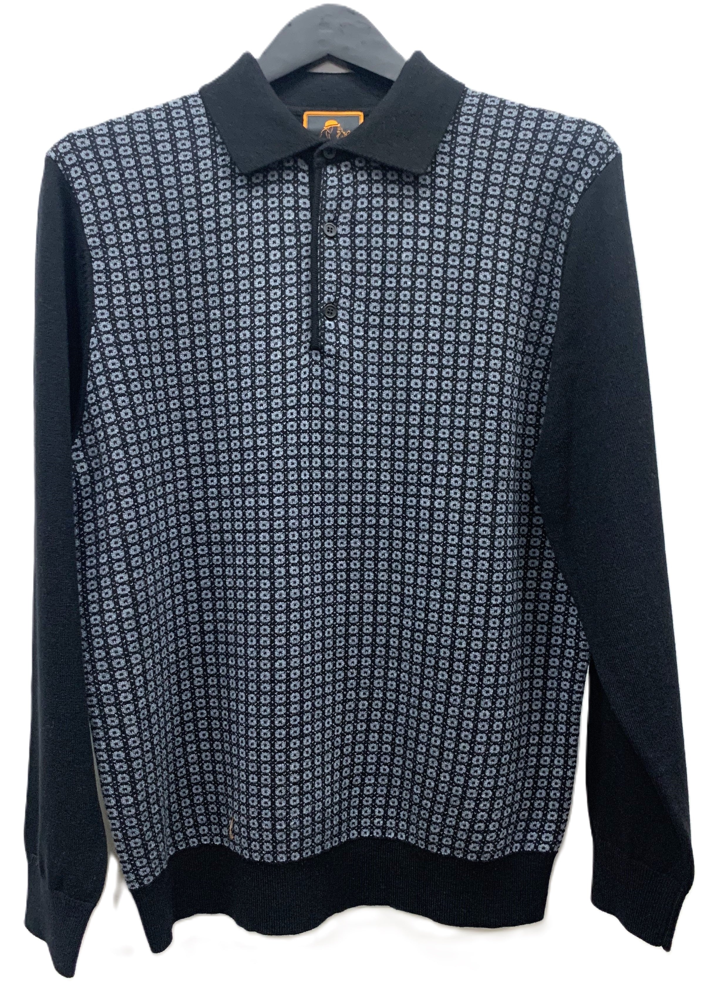 Cigar Couture 3 Button Pullover Polo Sweater