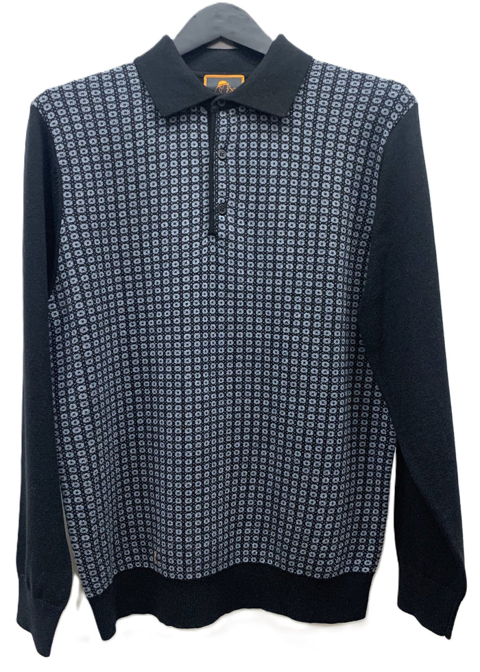 Cigar Couture 3 Button Pullover Polo Sweater