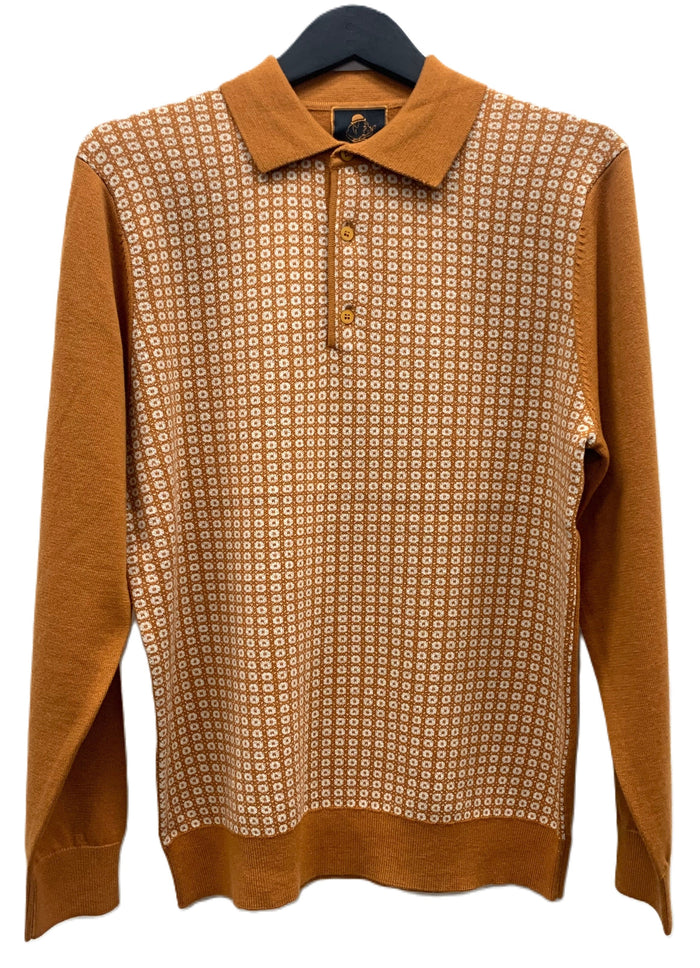 Cigar Couture 3 Button Pullover Polo Sweater