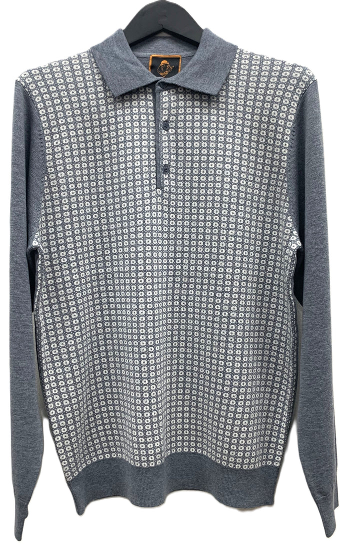 Cigar Couture 3 Button Pullover Polo Sweater