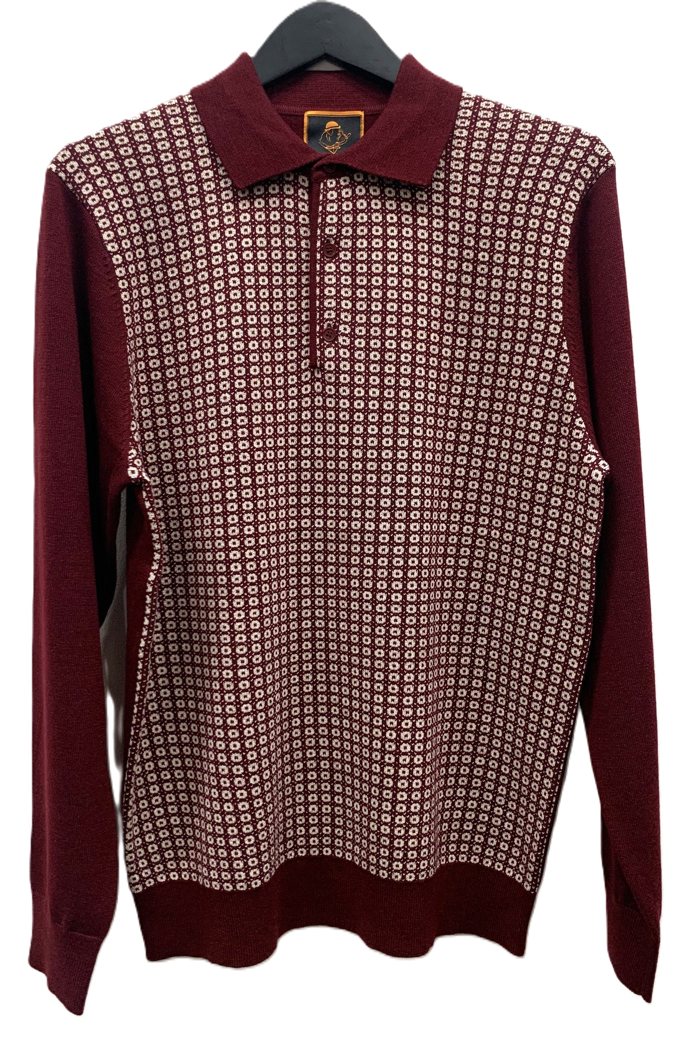 Cigar Couture 3 Button Pullover Polo Sweater