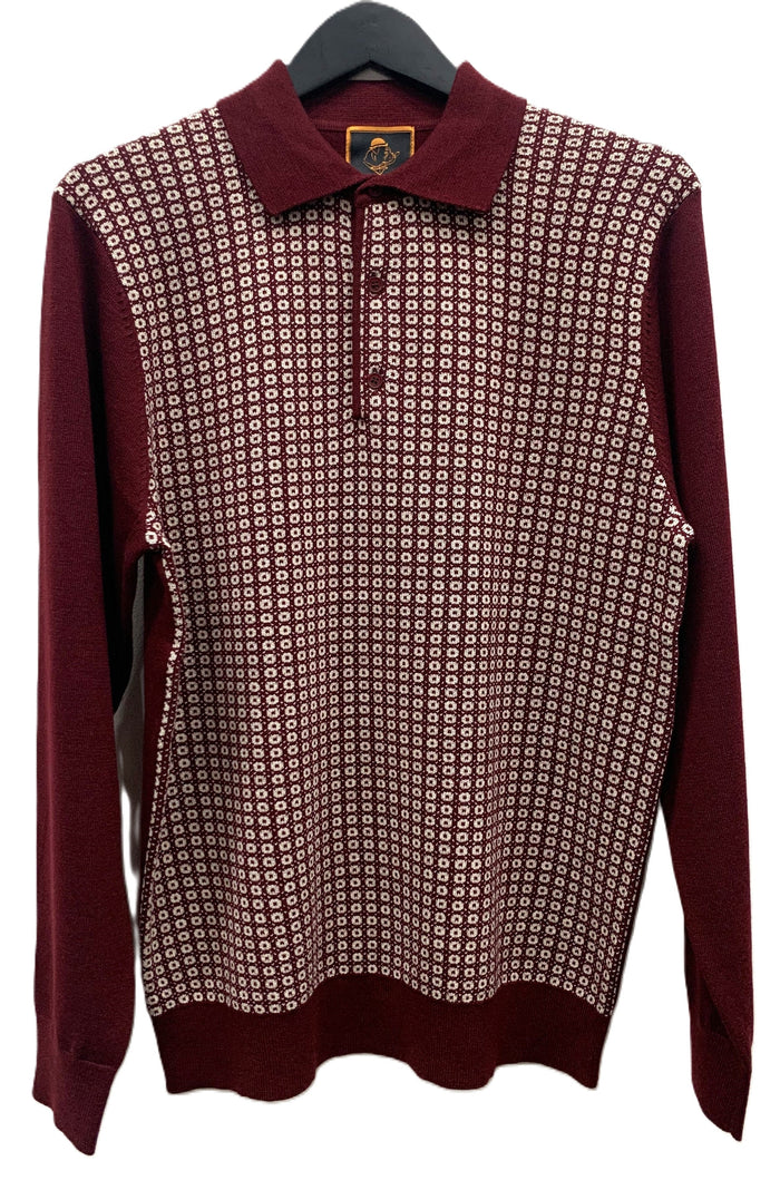 Cigar Couture 3 Button Pullover Polo Sweater