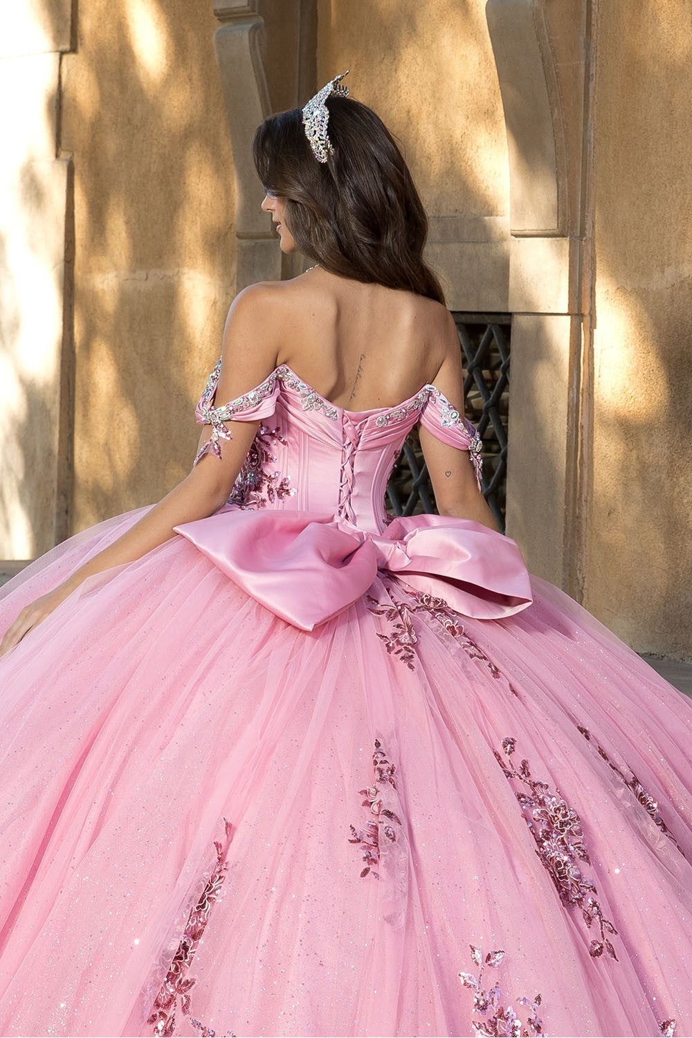 Off Shoulder Bow Ball Gown by Bella Princess c