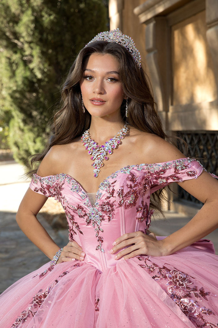 Off Shoulder Bow Ball Gown by Bella Princess c