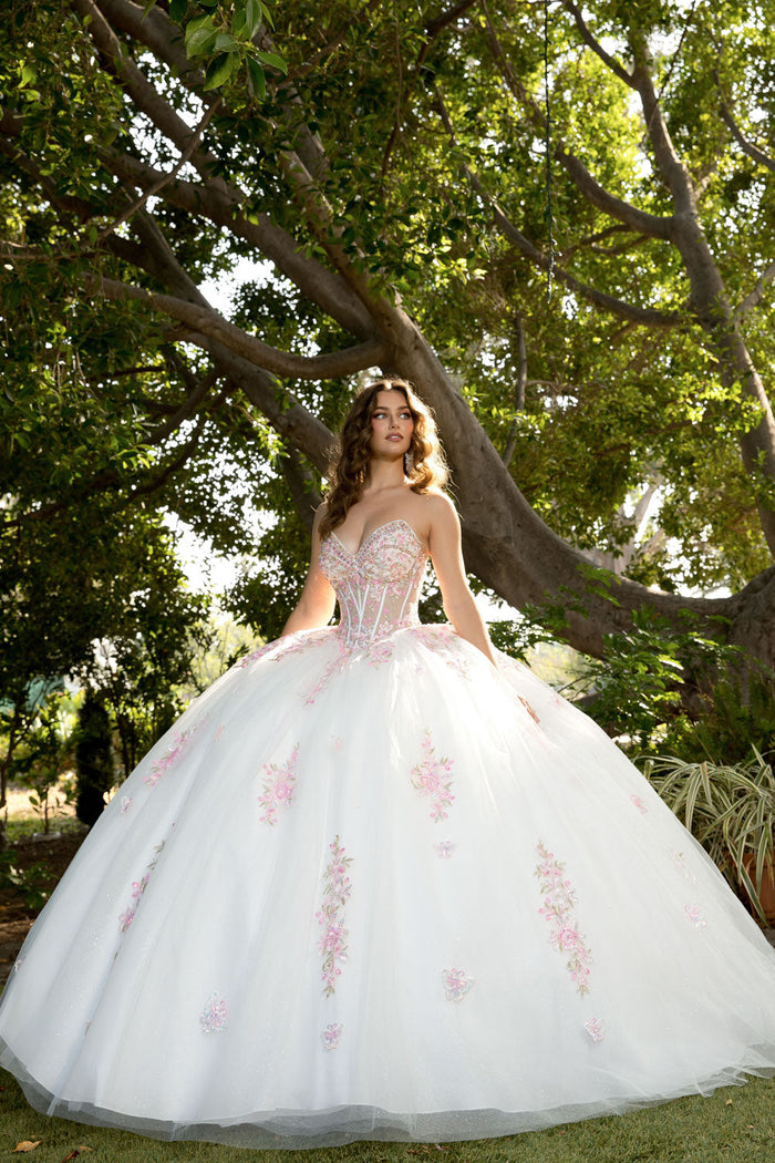 Strapless Bolero Ball Gown by Bella Princess PQ1093