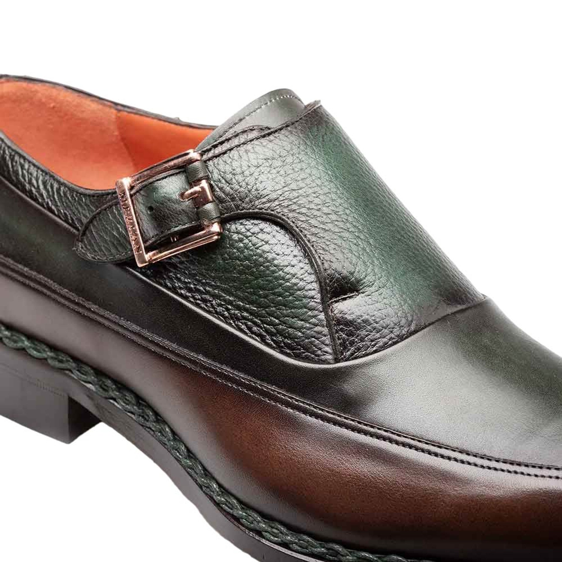 Mezlan Artesano Two-Toned Monk Strap Shoes