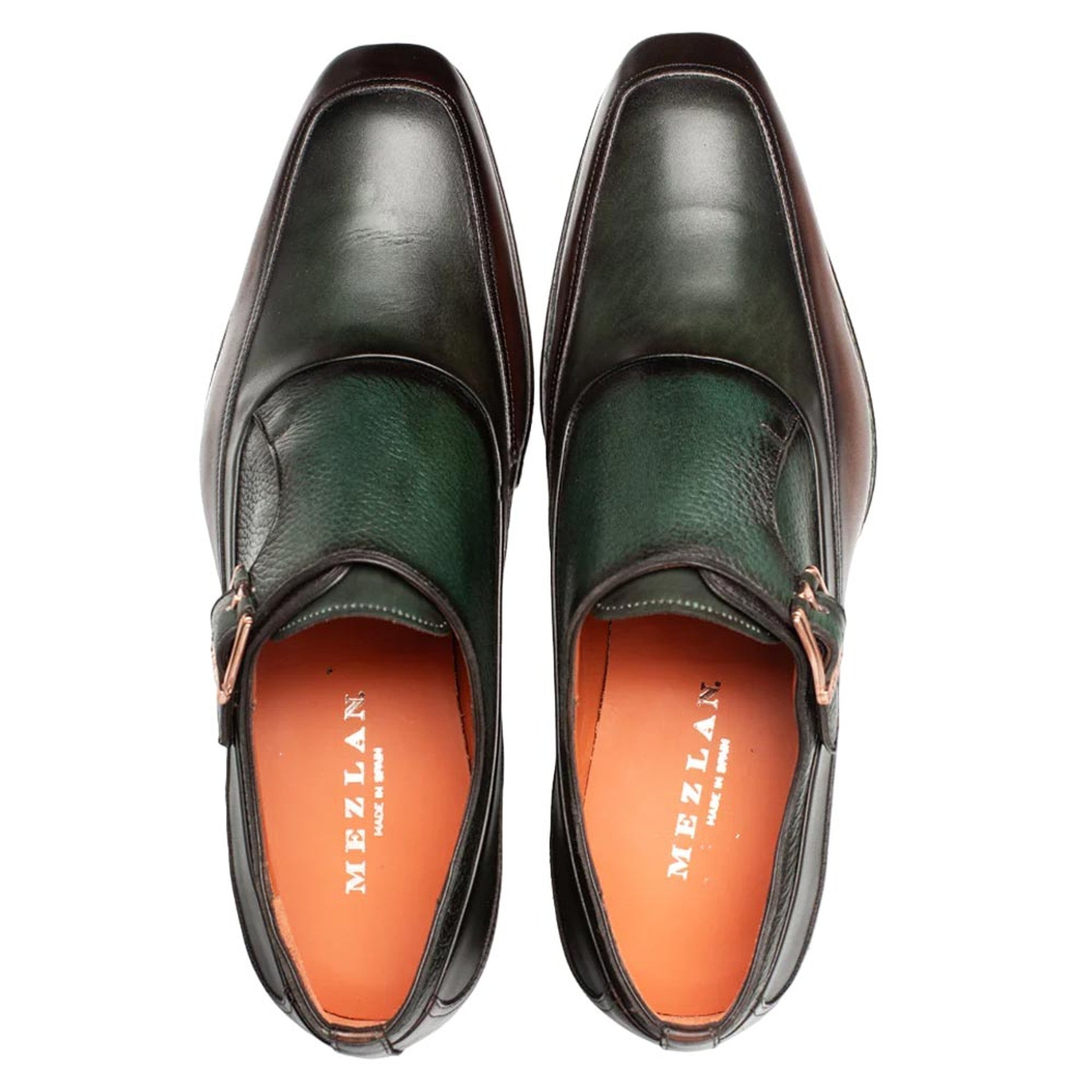 Mezlan Artesano Two-Toned Monk Strap Shoes