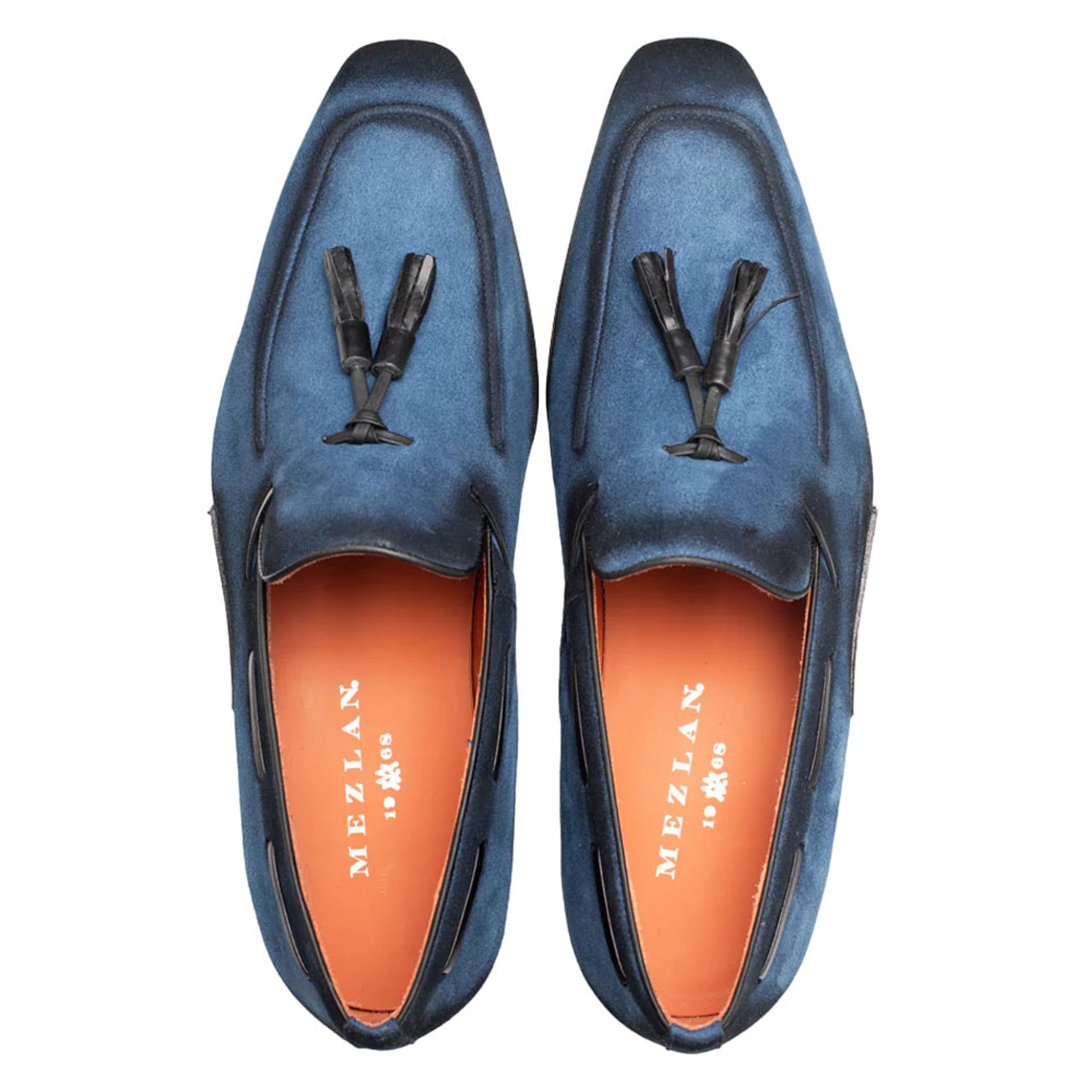 Pavese Cobalt Tassel Slip-Ons by Mezlan