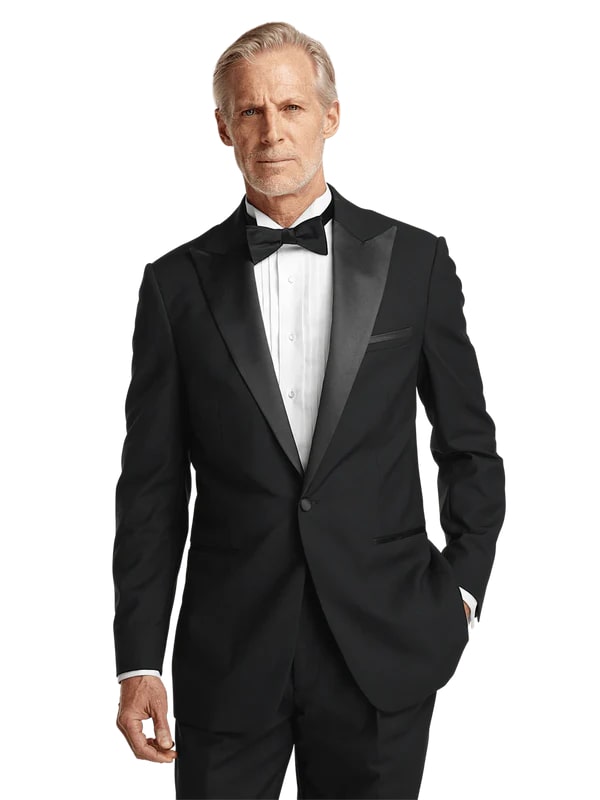 Single Breasted Peak Lapel Tuxedo Jacket