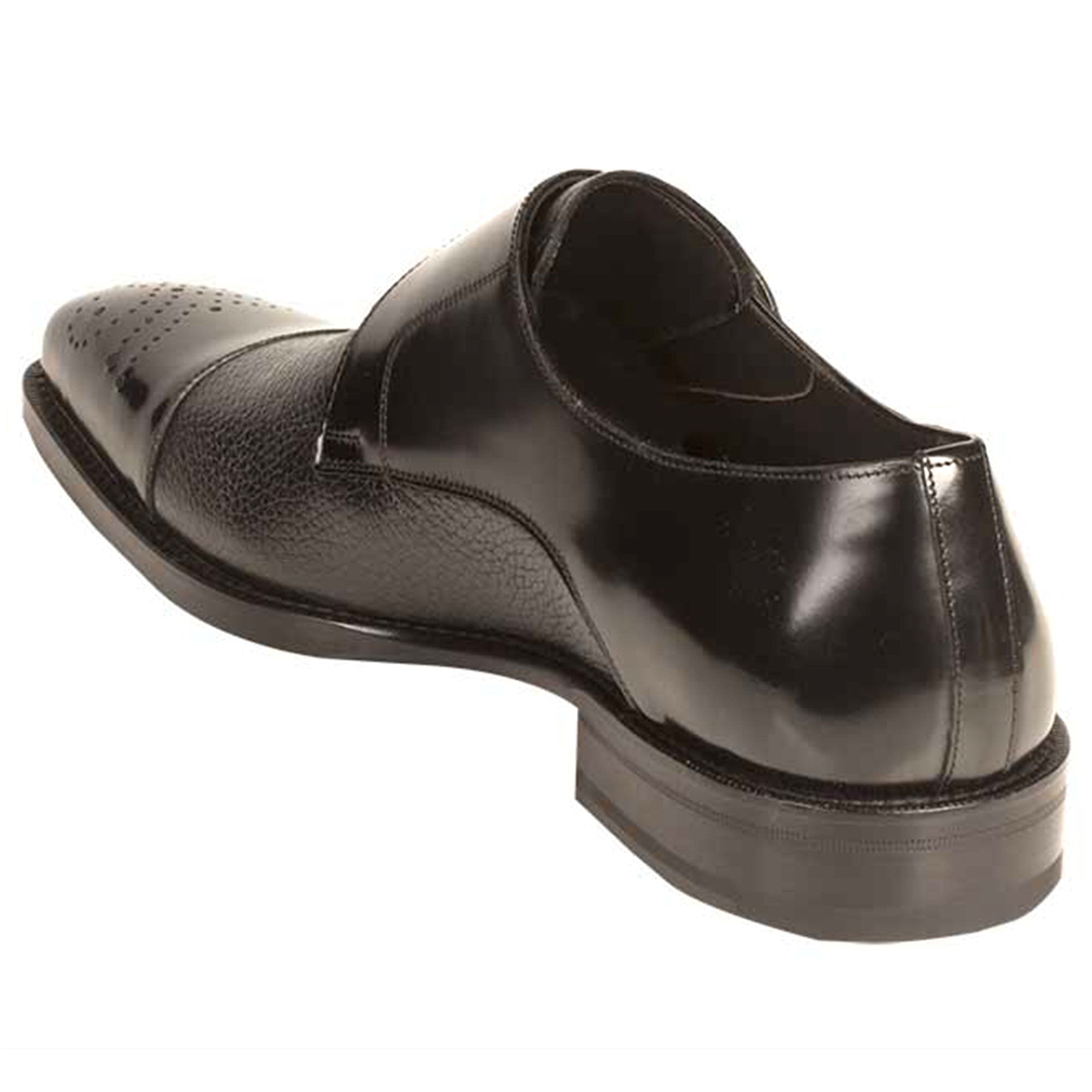 Phoenix Black Genuine Deerskin Monkstraps