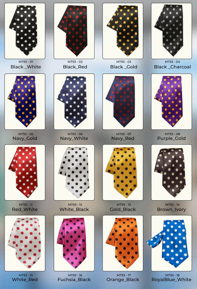 Polk Dot Tie in Many Colors