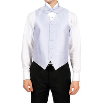 Men's Lavender Purple Diamond Pattern 4-Piece Men's Vest Set Also available in Big and Tall Sizes