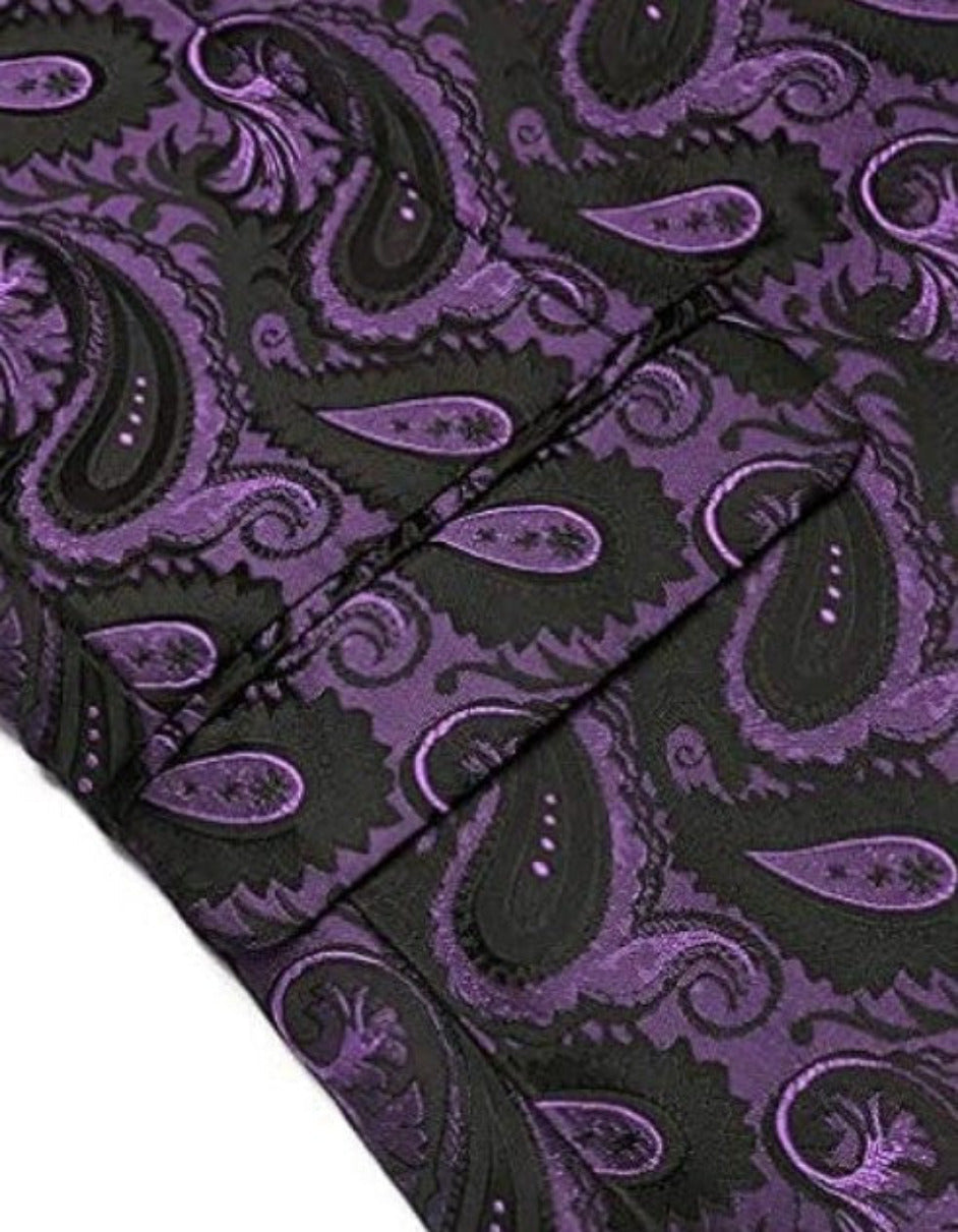 Purple Paisley Tuxedo Blazer for Mardi Gras