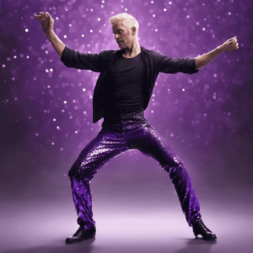 Sequin Tuxedo Suit with Sequin Pants