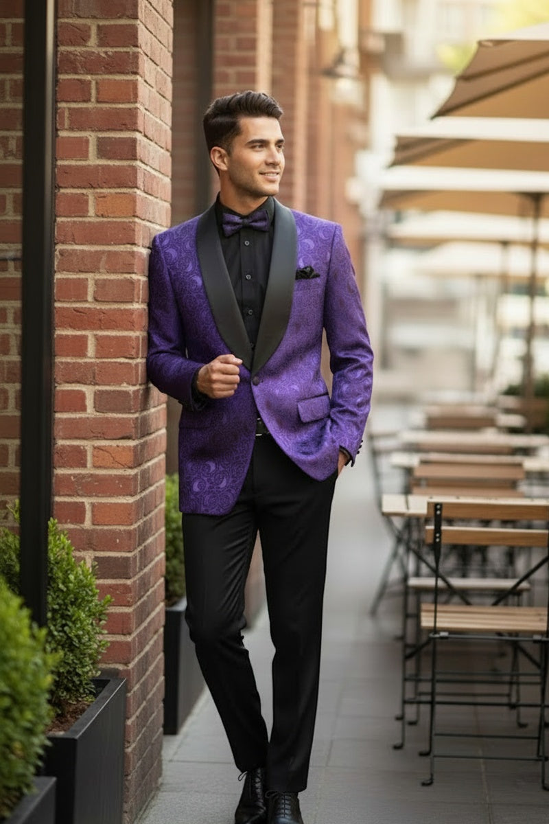 Purple Tuxedo Jacket