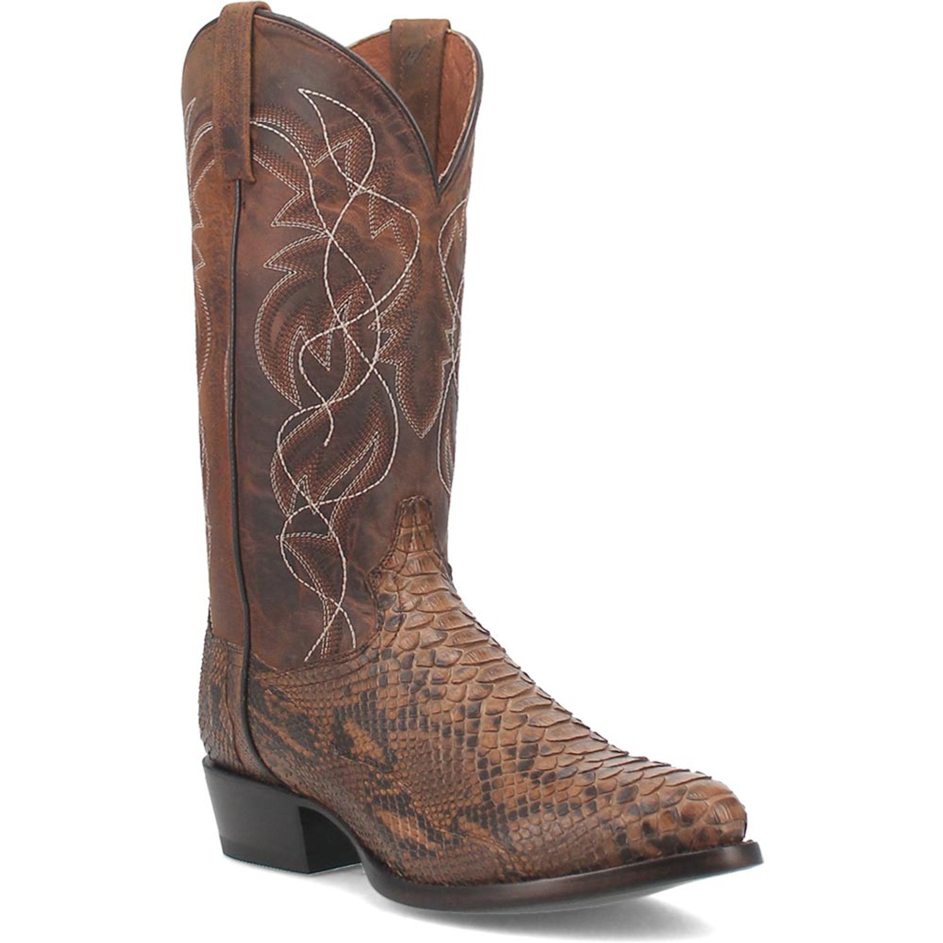 Python Leather Manning Cowboy Boot by Dan Post