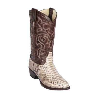 Natural Python Medium R-Toe Western Boot
