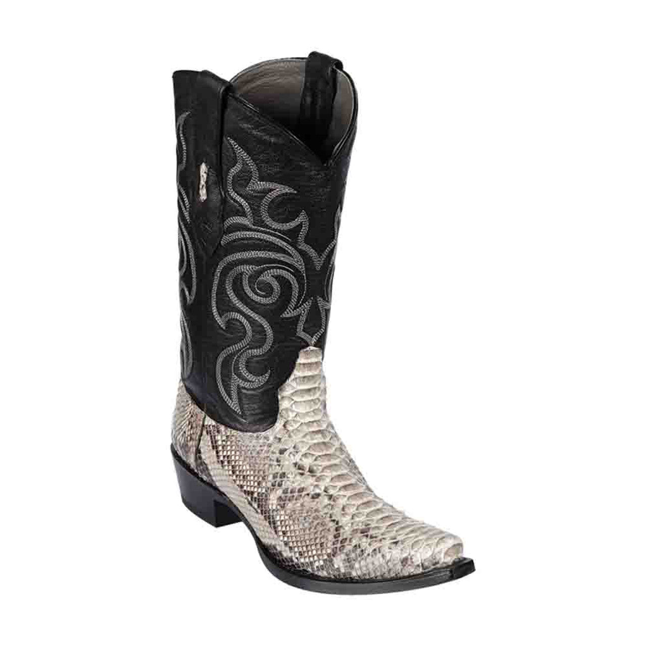 Natural Python Snip Toe Boots by Los Altos