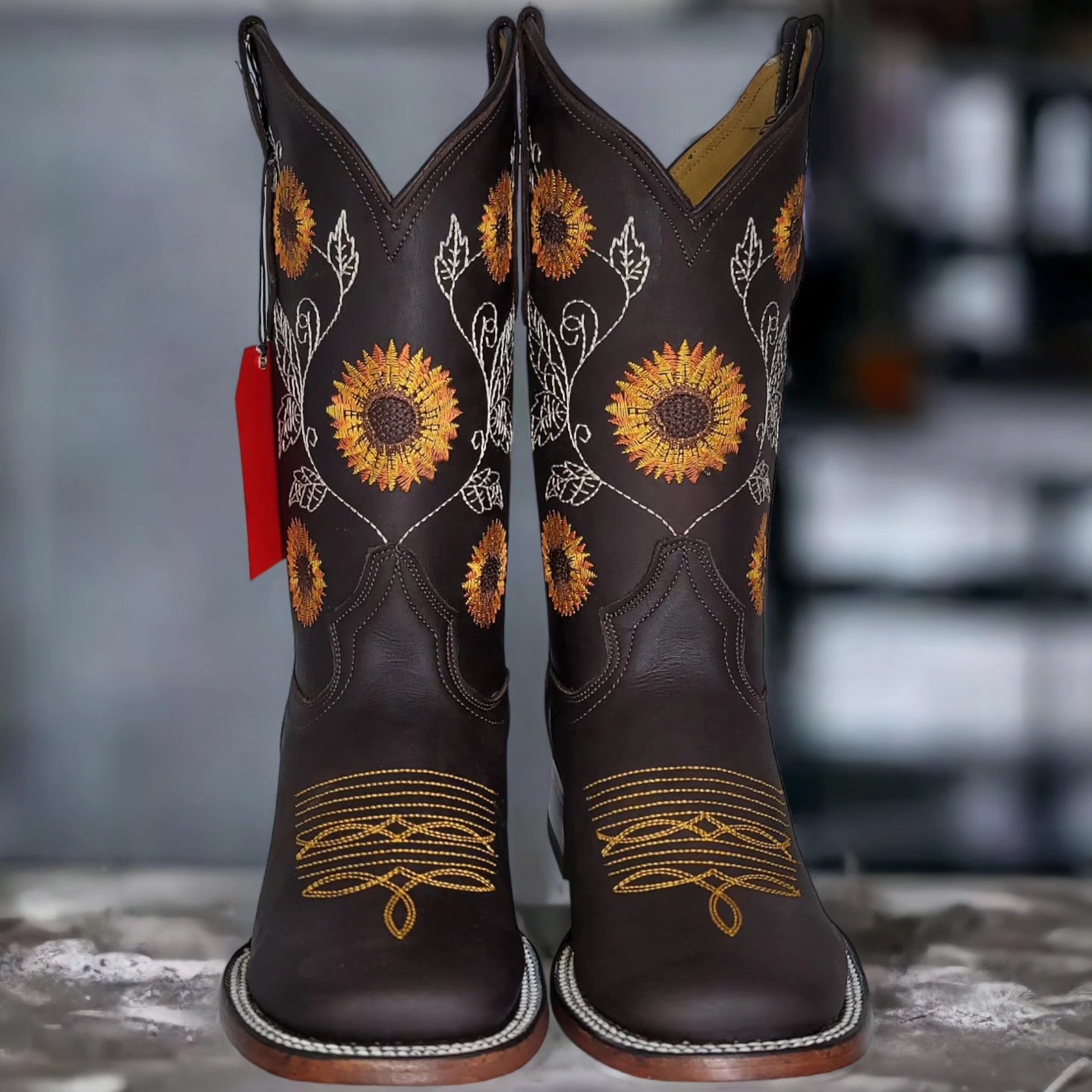 Women's Sunflower Cowboy Boots by Quincy