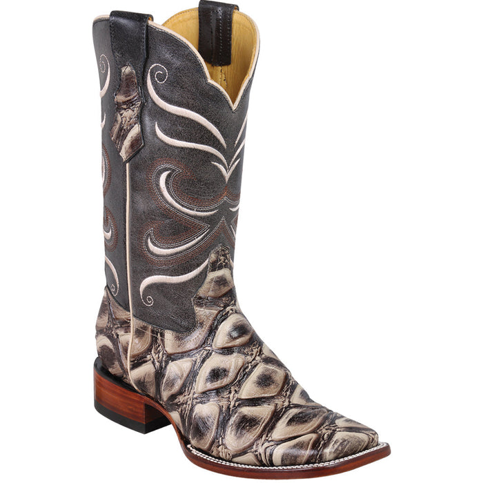 African Fish Print Cowboy Boots by Parahmbreusa
