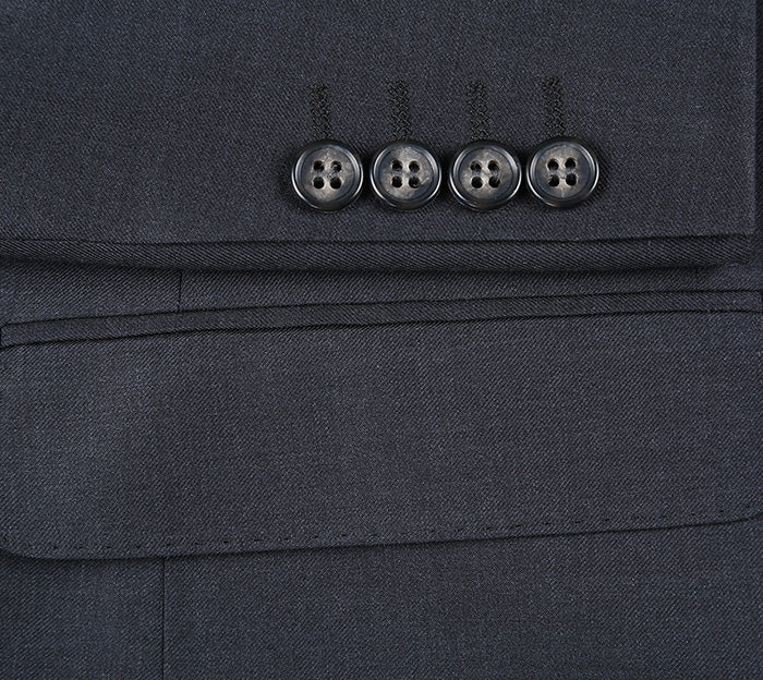 Half Canvas Wool Dress Suit Modern Fit by Rivelino