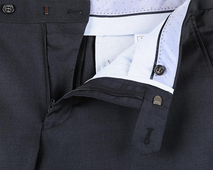 Half Canvas Wool Dress Suit Modern Fit by Rivelino
