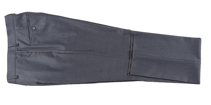 Half Canvas Wool Dress Suit Regular Fit Gray