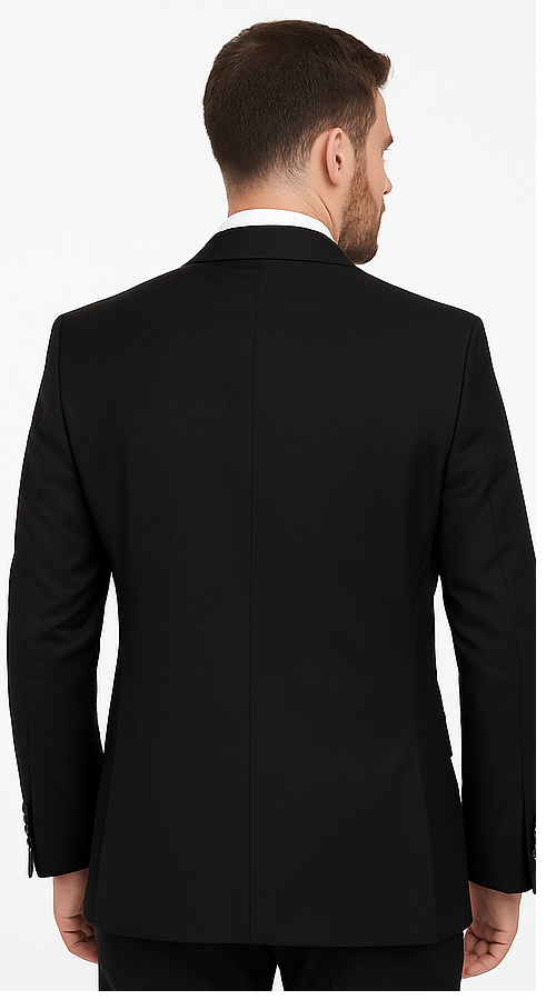 Rossi Man CYRUS RM101 Black 3-Piece Suit