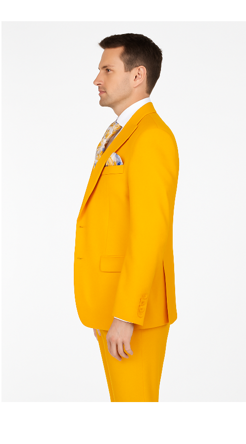 Modern Fit Yellow 3-Piece Suit by Rossi Man
