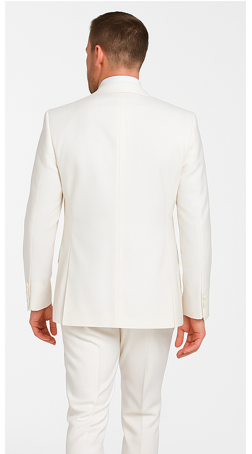 Rossi Man ELI RM202 Winter White 3-Piece Suit